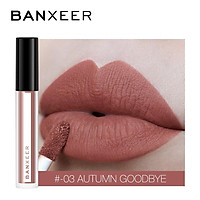 BANXEER Matte Lip Gloss Long Lasting Moisture Cosmetic Lipstick Waterproof for Plumper Lips
