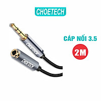 Dây Cáp Nối Dài Âm Thanh 3.5mm Dài 2M CHOETECH AUX001-BK - Hàng Chính Hãng
