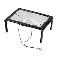 3X Magnifying Glass Reading Magnifier with LED Light Ideal for Reading Small Prints Book Low Vision Read Easily at Night