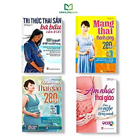 Sách: Combo Tri thức Thai Sản + Mang Thai Thành Công + Hành Trình Thai Giáo + Âm Nhạc Thai Giáo