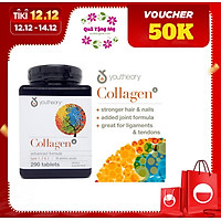 Thực phẩm chức năng Viên uống bổ sung Youtheory Collagen Type 1,2,3 (290 Viên) - Nhập khẩu Mỹ