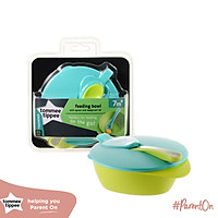Bát ăn dặm có nắp kèm thìa Tommee Tippee từ 7 tháng - Easy Scoop - Xanh lá