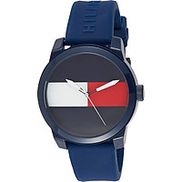 Tommy Hilfiger Men's Quartz Plastic and Rubber Casual Watch, Color:Blue (Model: 1791322)