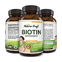 Pure Potent Biotin Vitamins – Promotes Hair Growth Prevents Hair Loss - Introduces Better Skin Hair Nails - Natural Supplement for Men and Women- Helps Promote Faster Metabolism (Biotin v1)
