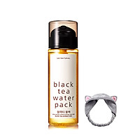 Toner Trà Đen Dưỡng Ẩm, Giảm Kích Ứng Da So'Natural Black Tea Water Pack 84 200ml + Tặng 1 Băng Đô Tai Mèo ( Màu Ngẫu nhiên)