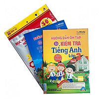 Combo Hướng dẫn ôn tập và kiểm tra Tiếng Anh lớp 3 + tập bọc sách vở + đĩa CD