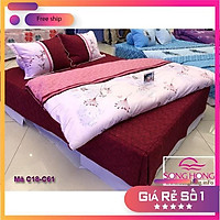 - Bộ ga chun chần bông Sông Hồng vải cotton 100% chính hãng