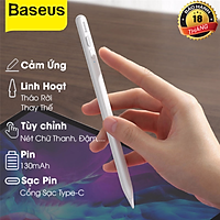 (Tặng kèm túi đựng TOPK) Bút Cảm Ứng Điện Dung Smooth Baseus Cảm Ứng Màn Hình Cho Ipad Pro Air Cho Apple iPad Pencil 2-Hàng chính hãng