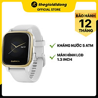 Đồng hồ thông minh Garmin Venu SQ dây silicone trắng - Hàng chính hãng