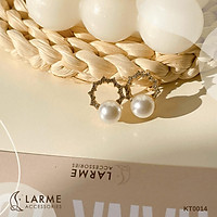 Khuyên tai, bông tai titan tròn phong cách Hàn Quốc Larme Accessories - KT0014