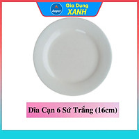 Combo 2 đĩa sứ 3 Dĩa Sứ Trắng 17cm 20cm 25cm 30cm Anper Cao Cấp Phong Cách Nhật Hàn dĩa sứ dĩa trắng tròn chén đĩa đẹp plate đĩa sứ kiểu đĩa sứ sâu lòng đĩa sứ trang trí