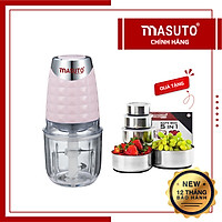 Máy Xay Thịt Xay Đa Năng Masuto Công nghệ Nhật Bản (Tặng Bộ 5 Hộp Inox Bảo Quản Thực Phẩm Cao Cấp) - Hàng chính hãng