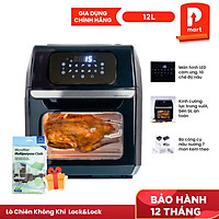 Lò Chiên Không Khí 12 Lít Lock&Lock EJF696BLK (Kèm Quà Tặng) - Hàng Chính Hãng