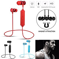 Magnetic Wireless Bluetooth 4.1 Headset Headphone In-Ear Stereo Earphone Sports