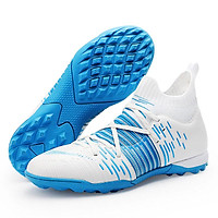 Giày đá banh, giày đá bóng sân cỏ nhân tạo dành cho nam WJ699TF cao cấp - Màu trắng xanh, size 38-44