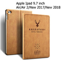 Bao Da Cover Dành Cho Apple Ipad Air / Air 2 / Pro 9.7 / New 2017 / New 2018 Vân Da Tuần Lộc