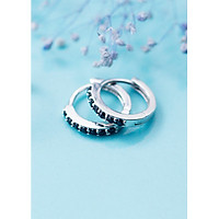 Bông Tai Nữ | Bông Tai Nữ Bạc Đơn Giản B2425 - Bảo Ngọc Jewelry