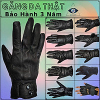 BST Găng Tay Da Thật Nam Nữ - Da Bò, Da Dê, Da Cừu Mỏng Nhẹ Đi Mưa Thoải Mái, Dễ Lái Xe - Không Bong Nổ - BH 3 Năm
