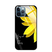Ốp Lưng Kính Cường Lực Cho Điện Thoại IPHONE 12 PRO MAX - 0037 DAISY01 - Hàng Chính Hãng