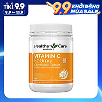 Viên Nhai Healthy Care Vitamin C 500mg Bổ sung vitamin và khoáng chất, Tăng Đề Kháng, Hỗ Trợ Sức Khỏe, Tim Mạch, Làm Sáng Da, Phòng Cảm Lạnh