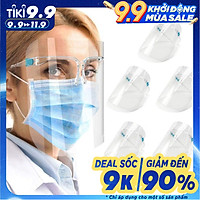 Combo 10 cái Kính chống giọt bắn Face Shield loại gọng & mặt nạ