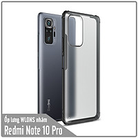 Ốp lưng chống sốc cho Xiaomi Redmi Note 10 Pro nhám viền màu
