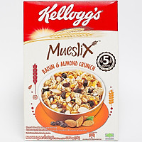 Ngũ Cốc Ăn Sáng Kellogg's Mueslix Raisin & Almond Crunch 375g