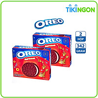 Combo 2 Hộp Bánh quy Oreo Red Velvet 342g