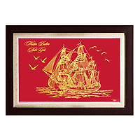 Tranh Quà tặng tân gia khai trương Thuận buồm xuôi gió (KT 42x62cm)