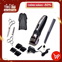 Tông Đơ Cắt Tóc Cho Bé, Trẻ Em Codol 531 TẶNG Bộ Kéo Cắt Tóc + Áo Choàng Cắt Tóc + Lược Cắt Tóc (Dày-Thưa) - Tăng Đơ Hớt Tóc Gia Đình Cho Người Lớn Và Bé Sơ Sinh Máy Chạy Êm Lưỡi Có Thể Thay
