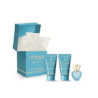 Set nước hoa mini Versace Pour Femme Dylan Turquoise EDT 5ml + body gel 25ml + Sữa tắm 25ml