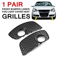 1 Pair Front Bumper Lower Fog Light Cover Vent Grilles For VW POLO GTI 2006-2009