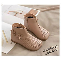 Giày bốt cho bé gái đính hoa đẹp - D017