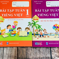 Sách - Combo Bài Tập Tuần Lớp 1 Cả Năm - Tiếng Việt - Kết Nối (2 cuốn)