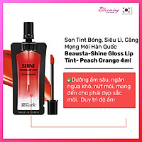 Son tint trang điểm môi Beausta Shine Glosslip Tint Peach Orange 4ml