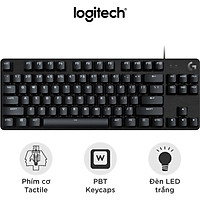 Bàn phím cơ game Logitech G413 TKL SE / G413 SE Full size – Keycap PBT, Switch Tactile, Anti-Ghosting khi nhấn 6 phím cùng lúc, đèn LED trắng - Hàng chính hãng