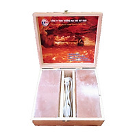 Hộp xông chân đá muối Himalaya 2 viên to 25cm