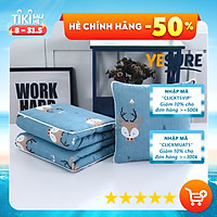 Bộ Chăn kiêm Gối Văn Phòng 2 Trong 1 ( Mở Ra Làm Chăn , Gấp Gọn Thành Gối Tựa ) YESURE Nhiều Màu Sắc Và Size Lựa Chọn