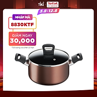 Nồi thân cao Tefal Day By Day G1436105 22Cm - Lớp phủ Titanium nonstick mang lại khả năng chống dính tuyệt vời và độ bền vượt trội - Hàng chính hãng