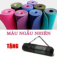 Thảm Tập Yoga 2 Lớp chất liệu TPE dày 6mm Bám và chống trơn cực tốt