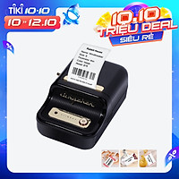 Label Printer Portable Wireless BT Thermal Label Maker Sticker Printer with RFID Recognition Great for Supermarket
