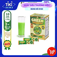 Sữa bột, Sữa non tinh chất rau củ Green Daddy Pedia hộp 10 gói x 20g, dành cho bé biếng ăn, chậm lên cân