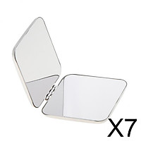 7xCompact Full Stainless Steel Cosmetic Handbag Makeup Mirror Magnifying