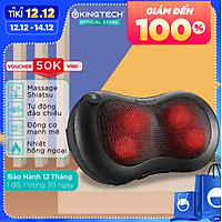 Gối Massage Đa Năng KingTech KP-315 - Máy Mát xa Toàn Thân Nhiệt Hồng Ngoại - Chuyên Sâu Cho Cổ, Vai Gáy, Lưng Dưới, Đùi, Chân - Sử Dụng Tại Nhà, Văn Phòng, Trên Ô Tô - Quà Tặng Cho Bạn Bè, Người Thân