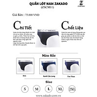 Quần Lót Nam Cao Cấp Chất Liệu Polyamide ZAKADO (Mã ZSCM11)