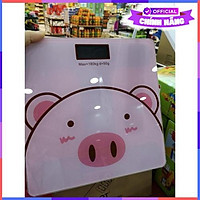 Cân Điện Tử Vouller Sức Khỏe Hình Heo Màu Hồng Cực Xinh, Độ Chính Xác Cao - Hàng Chính Hãng