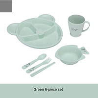 Bát Ăn Cho Bé + Tặng Thìa + Nĩa Ăn Thực Phẩm Bộ Đồ Ăn Không Chứa BPA Hoạt Hình Trẻ Em Món Ăn Cho Bé Ăn Đồ Ăn Bộ Chống-Nóng Dĩa Tập