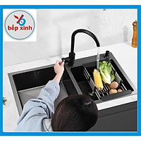 Chậu rửa chén, chậu rửa bát Nano KOREA SU304, Kích thước 82*45