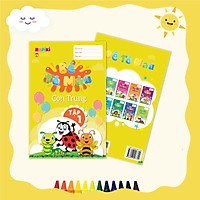 Sách tô màu chủ đề Côn trùng tập 1 - Cho cả bé trai, bé gái - 2 tuổi, 3 tuổi, 4 tuổi - Hapiki book