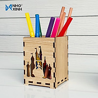 Lọ cắm viết để bàn bằng melamine nhiều mẫu